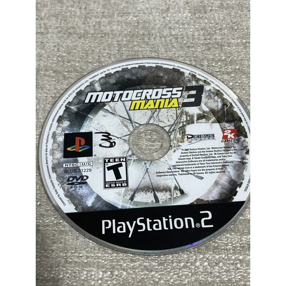 Motorcross Mania 3 (Sony Playstation 2 PS2) Game Disc